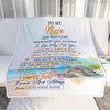 Personalized To My Niece Gifts Blanket From Aunt Uncle Auntie Wherever Your Journey In Life Turtle Niece Birthday Gifts Warm Customized Fleece Throw Blanket | teecentury