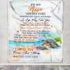 Personalized To My Niece Gifts Blanket From Aunt Uncle Auntie Wherever Your Journey In Life Turtle Niece Birthday Gifts Warm Customized Fleece Throw Blanket | teecentury
