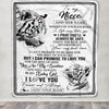 Personalized To My Niece Gifts Blanket From Aunt Uncle Auntie Wherever Your Journey In Life White Tier Niece Birthday Gifts Christmas Custom Fleece Blanket | teecentury