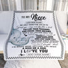 Personalized To My Niece Gifts Blanket From Aunt Uncle Elephant My Only Wish For You Niece Birthday Gifts Graduation Christmas Customized Fleece Throw Blanket | teecentury