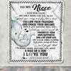 Personalized To My Niece Gifts Blanket From Aunt Uncle Elephant My Only Wish For You Niece Birthday Gifts Graduation Christmas Customized Fleece Throw Blanket | teecentury