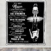 Personalized To My Niece Gifts Blanket From Aunt Uncle I Wish You The Strength Aunt Niece Birthday Gifts Christmas Graduation Custom Fleece Throw Blanket | teecentury