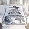 Personalized To My Niece Gifts Blanket From Aunt Uncle White Tiger My Only Wish For You Niece Birthday Gifts Graduation Christmas Customized Fleece Blanket | teecentury