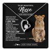 Forever Love Necklace 14K White Gold Finish | 1 | Personalized To My Niece Gifts From Aunt Auntie Necklace This Old Lion Love You Niece Birthday Gifts Graduation Christmas Jewelry Custom Gift Box Message Card | https://teecentury.
