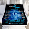 Personalized To My Niece Gifts From Aunt Uncle Auntie Blanket Sometimes Lion Niece Birthday Gifts Graduation Christmas Customized Fleece Throw Blanket | teecentury