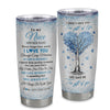 Personalized To My Niece Gifts From Aunt Uncle Auntie Tumbler Blue Tree Butterfly  Birthday Gifts For Niece Graduation Christmas Custom Stainless Steel Cup Travel Mug | teecentury