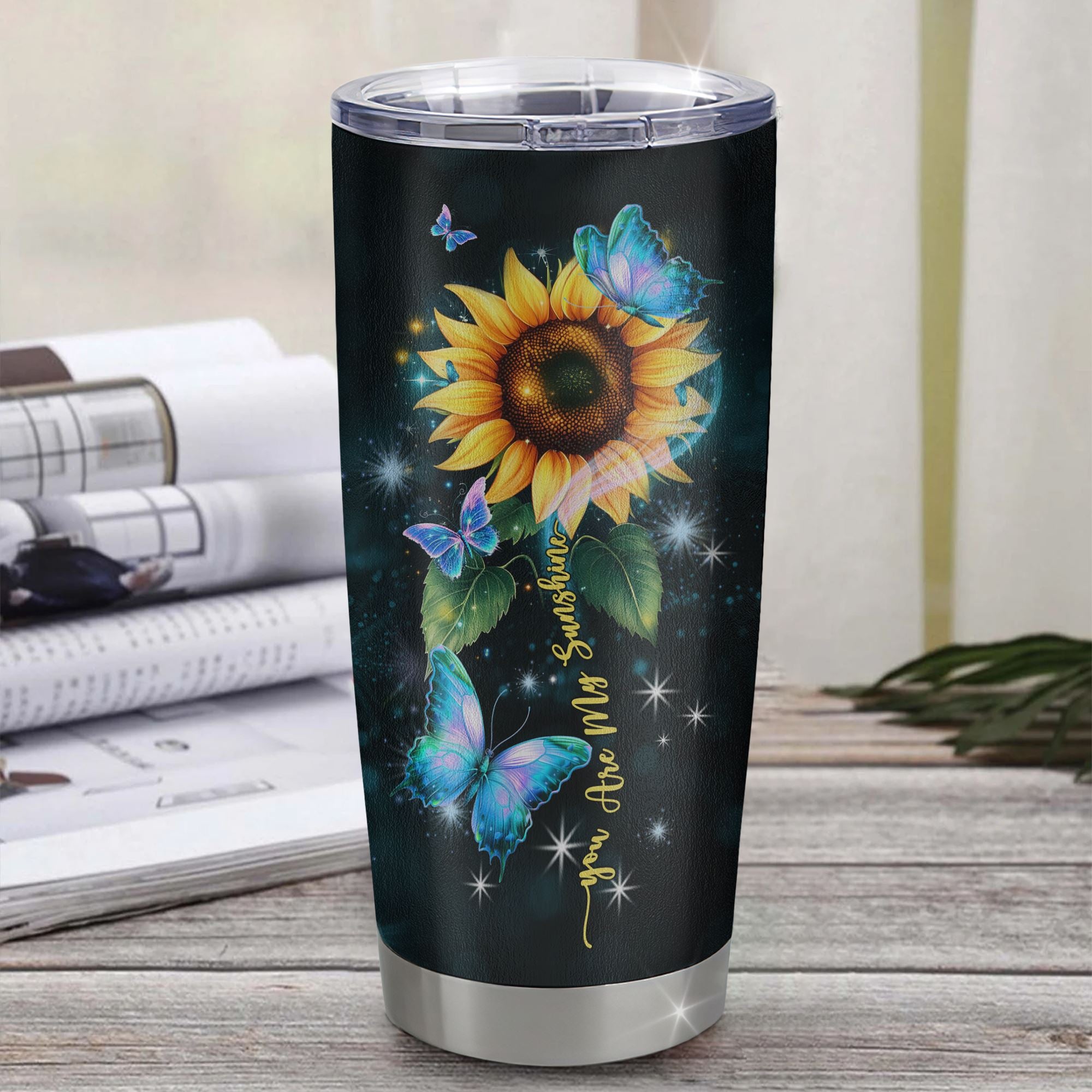 Personalized To My Niece Gifts From Aunt Uncle Auntie Tumbler Sunflower Ideas For Grown Niece Birthday Gifts Graduation Christmas Custom Stainless Steel Cup Travel Mug | teecentury