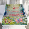Personalized To My Niece Gifts From Aunt Uncle Blanket Don't Give Up Butterfly Gifts For Niece Birthday Graduation Christmas Customized Fleece Throw Blanket | teecentury