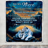 Personalized To My Niece Gifts From Aunt Uncle Blanket Don't Give Up White Tiger Gifts For Niece Birthday Graduation Christmas Customized Fleece Throw Blanket | teecentury