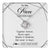 Love Knot Necklace 14K White Gold Finish | 1 | Personalized To My Niece Gifts From Aunt Uncle Necklace Together Forever With Heartfelt Message Niece Birthday Graduation Christmas Gift Box Message Card | https://teecentury.