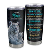 Personalized To My Niece Gifts From Aunt Uncle Tumbler White Tiger Never Forget How Much I Love You Niece Birthday Christmas Customized Custom Stainless Steel Mug | teecentury