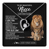Forever Love Necklace 14K White Gold Finish | 1 | Personalized To My Niece Gifts From Uncle Necklace This Old Lion Love You Niece Birthday Gifts Graduation Christmas Jewelry Customized Gift Box Message Card | https://teecentury.
