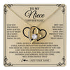 Forever Love Necklace 18K Yellow Gold Finish | 1 | Personalized To My Niece Gifts From Uncle Niece Birthday Gifts Jewelry For Women Uncle Niece Pendant Necklace Christmas Custom Gift Box Message Card | teecentury.myshopify