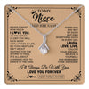 Alluring Beauty Necklace 14K White Gold Finish | 1 | Personalized To My Niece Gifts Necklace From Aunt Uncle Never Forget How Much I Love You Niece Birthday Gifts Christmas Customized Gift Box Message Card | https://teecentury.