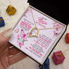Forever Love Necklace 18K Yellow Gold Finish | 2 | Personalized To My Niece Gifts Necklace From Aunt Uncle Whenever Butterfly Unique Birthday Gifts For Niece Graduation Christmas Custom Gift Box Message Card | teecentury.myshopify