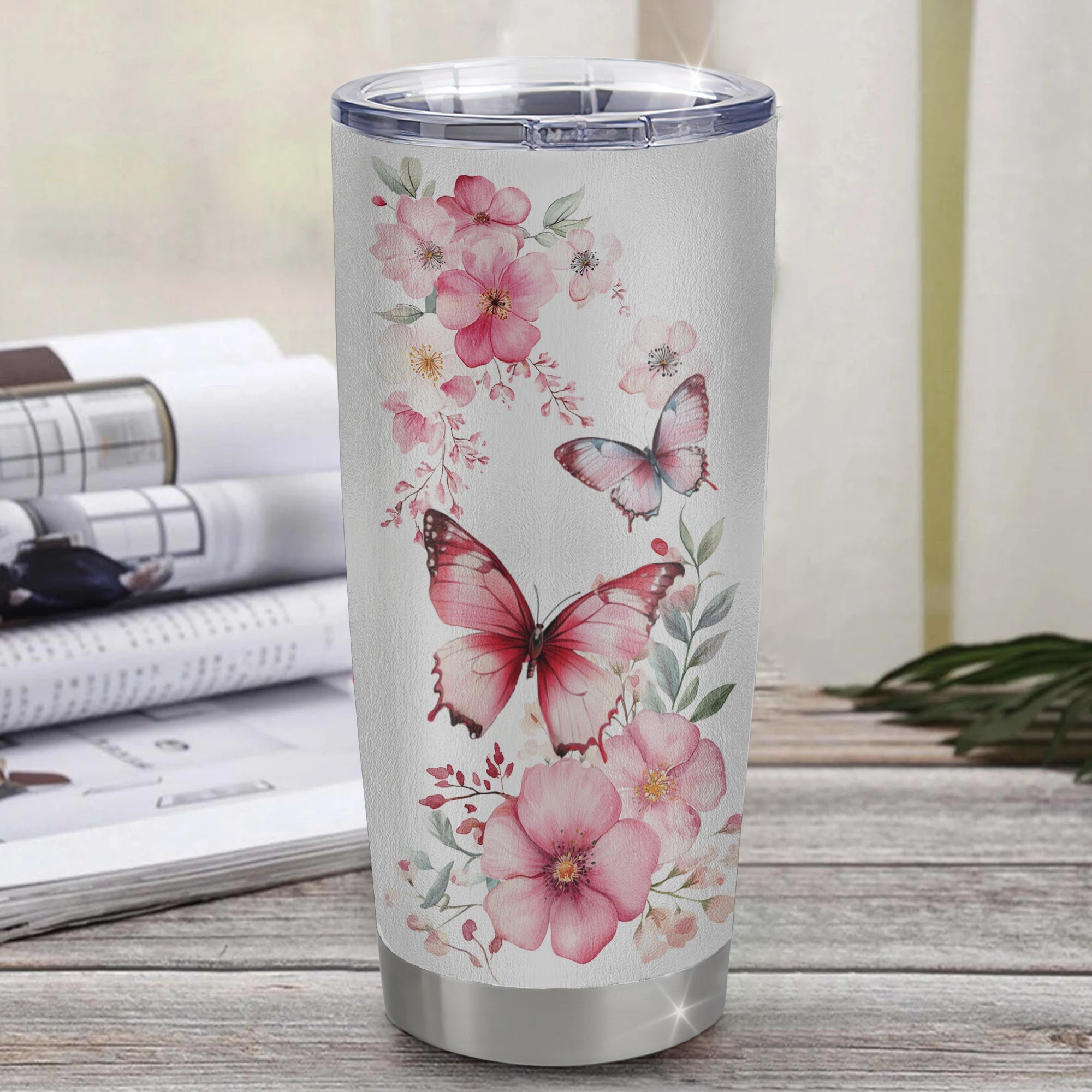 Personalized To My Niece Gifts Tumbler From Aunt Uncle Butterfly My Only Wish For You Niece Birthday Gifts Graduation Christmas Custom Stainless Steel Cup Travel Mug | teecentury