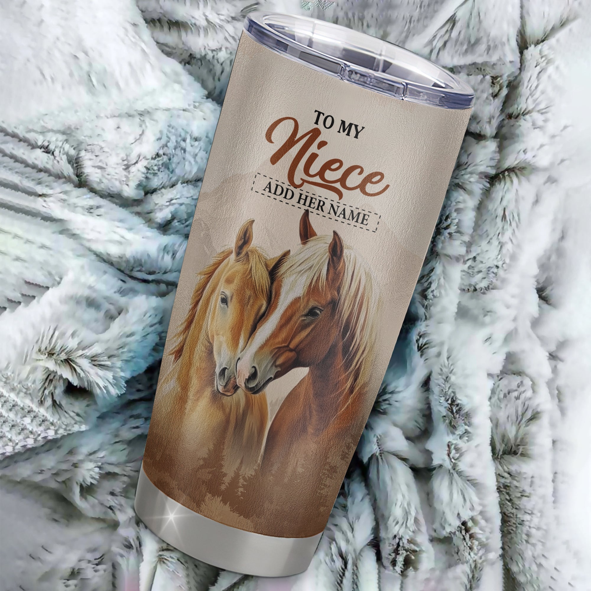 Personalized To My Niece Gifts Tumbler From Aunt Uncle Horse My Only Wish For You Niece Birthday Gifts Graduation Christmas Customized Stainless Steel Insulated Mug | teecentury