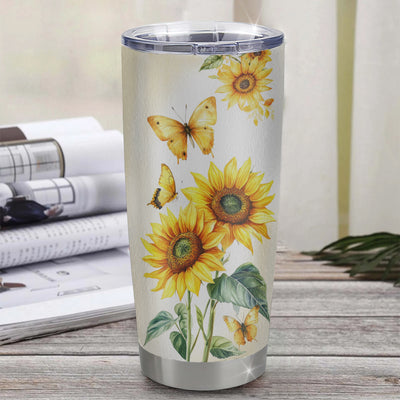 Personalized To My Niece Gifts Tumbler From Aunt Uncle Sunflower My Only Wish For You Niece Birthday Gifts Graduation Christmas Custom Stainless Steel Travel Mug | teecentury