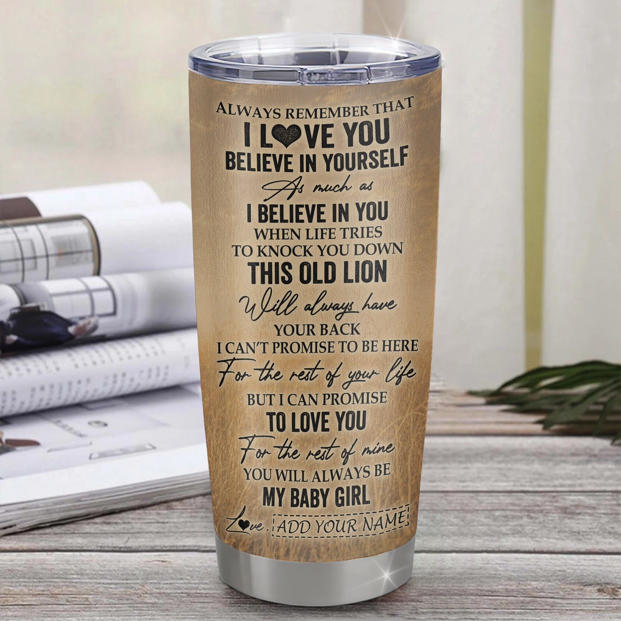 Personalized To My Niece Gifts Tumbler From Uncle Always Remember Lion Gifts For Niece Birthday Graduation Christmas Custom Stainless Steel Travel Mug | teecentury