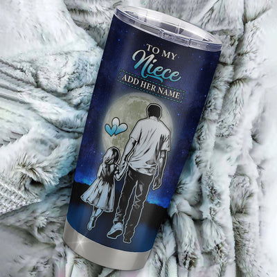 Personalized To My Niece Gifts Tumbler From Uncle I Closed My Eyes For A Moment Niece Birthday Graduation Christmas Custom Stainless Steel Cup Travel Mug | teecentury