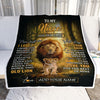 Personalized To My Niece Lion Blanket From Uncle Never Forget That I Love You Niece Birthday Gifts Graduation Christmas Customized Fleece Throw Blanket | teecentury