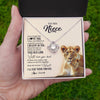 Love Knot Necklace 14K White Gold Finish | 2 | Personalized To My Niece Necklace From Aunt Auntie This Old Lion Never Forget I Love You Niece Jewelry Birthday Christmas Customized Gift Box Message Card | teecentury
