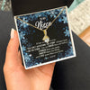 Alluring Beauty Necklace 18K Yellow Gold Finish | Personalized To My Niece Necklace From Aunt Auntie Uncle Auntie Whisper Back I Am The Storm Niece Pendant Jewelry Birthday Christmas Customized Message Card | teecentury
