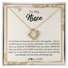 Love Knot Necklace 18K Yellow Gold Finish | Personalized To My Niece Necklace From Aunt Auntie Uncle Braver Stronger Smarter Loved Niece Jewelry Birthday Christmas Customized Gift Box Message Card | teecentury
