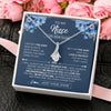 Alluring Beauty Necklace 14K White Gold Finish | 2 | Personalized To My Niece Necklace From Aunt Proud Of You Birthday Gifts For Niece Jewelry Gifts Graduation Christmas Customized Gift Box Message Card | https://teecentury.