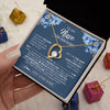 Forever Love Necklace 18K Yellow Gold Finish | 2 | Personalized To My Niece Necklace From Aunt Proud Of You Birthday Gifts For Niece Jewelry Gifts Graduation Christmas Customized Gift Box Message Card | https://teecentury.