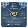 Interlocking Hearts Necklace 18K Yellow Gold Finish | 1 | Personalized To My Niece Necklace From Aunt Proud Of You Birthday Gifts For Niece Jewelry Gifts Graduation Christmas Customized Gift Box Message Card | https://teecentury.