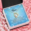 Forever Love Necklace 18K Yellow Gold Finish | Personalized To My Niece Necklace From Aunt Uncle Auntie Always Remember You Are Braver Niece Pendant Jewelry Birthday Christmas Customized Message Card | teecentury