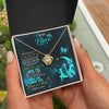 Love Knot Necklace 18K Yellow Gold Finish | 2 | Personalized To My Niece Necklace From Aunt Uncle Auntie Fairy Silhouette Fantasy Moon Niece Birthday Christmas Jewelry Customized Gift Box Message Card | teecentury