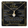 Alluring Beauty Necklace 18K Yellow Gold Finish | 1 | Personalized To My Niece Necklace From Aunt Uncle Auntie I Love You Gift For My Niece Birthday Gifts Graduation Christmas Customized Gift Box Message Card | teecentury.myshopify