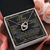 Interlocking Hearts Necklace Stainless Steel & Rose Gold Finish | 2 | Personalized To My Niece Necklace From Aunt Uncle Auntie I Love You Gift For My Niece Birthday Gifts Graduation Christmas Customized Gift Box Message Card | teecentury.myshopify