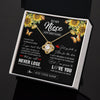 Love Knot Necklace 18K Yellow Gold Finish | 2 | Personalized To My Niece Necklace From Aunt Uncle Auntie You Will Never Lose Sunflower Niece Birthday Gifts Graduation Christmas Custom Gift Box Message Card | teecentury.myshopify