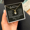 Alluring Beauty Necklace 18K Yellow Gold Finish | Personalized To My Niece Necklace From Aunt Uncle Never Forget How Much I Love You Niece Jewelry Birthday Christmas Graduation Customized Gift Box Message Card | teecentury