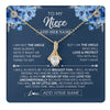 Alluring Beauty Necklace 18K Yellow Gold Finish | 1 | Personalized To My Niece Necklace From Uncle Proud Of You Birthday Gifts For Niece Jewelry Gifts Graduation Christmas Customized Gift Box Message Card | https://teecentury.