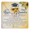 Interlocking Hearts Necklace Stainless Steel & Rose Gold Finish | 1 | Personalized To My Niece On Her Graduation Day Necklace Flower I Love You I'm Proud Of You Class of 2024 Niece Jewelry Customized Gift Box Message Card | teecentury