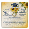 Love Knot Necklace 18K Yellow Gold Finish | 1 | Personalized To My Niece On Her Graduation Day Necklace Flower I Love You I'm Proud Of You Class of 2024 Niece Jewelry Customized Gift Box Message Card | teecentury