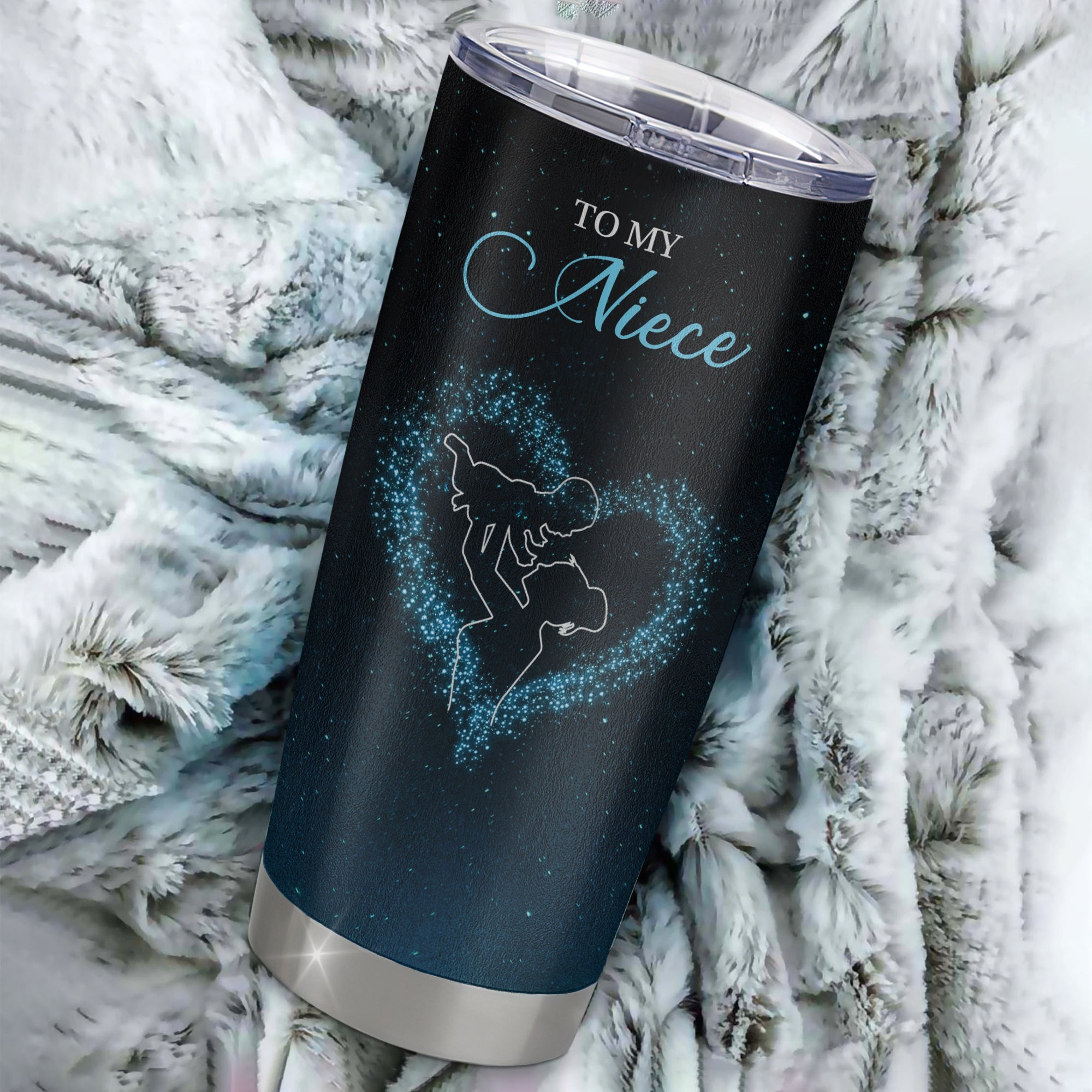 Personalized To My Niece Tumbler From Aunt Auntie Stainless Steel Cup Promise To Love You Niece Birthday Graduation Christmas Travel Mug | teecentury