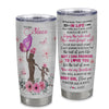 Personalized To My Niece Tumbler From Aunt Auntie Stainless Steel Cup Wherever Your Journey Tree Butterfly Niece Birthday Graduation Christmas Travel Mug | teecentury
