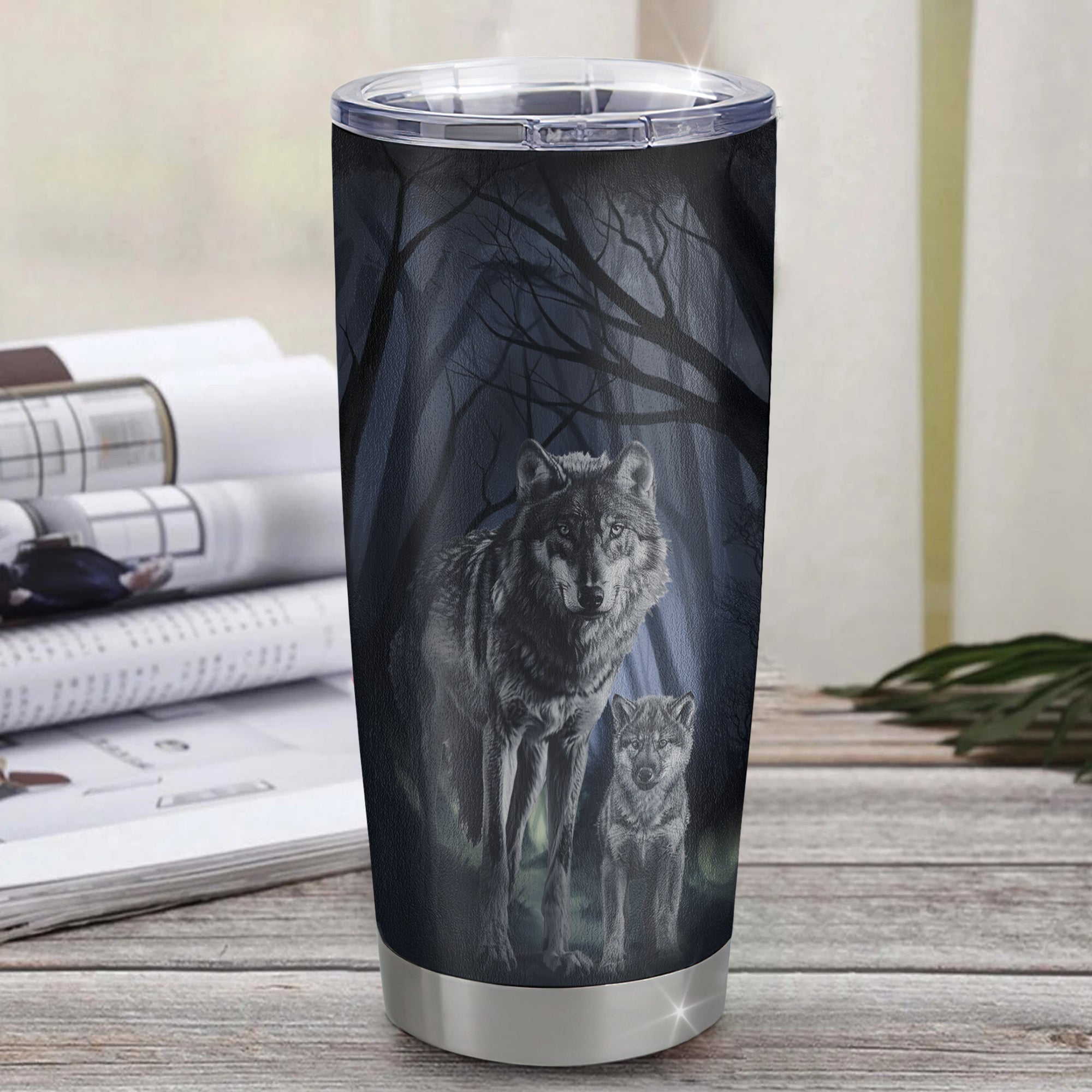 Personalized To My Niece Tumbler From Aunt Auntie Uncle Stainless Steel Cup Never Feel You Are Alone Wolf Niece Birthday Graduation Christmas Travel Mug | teecentury