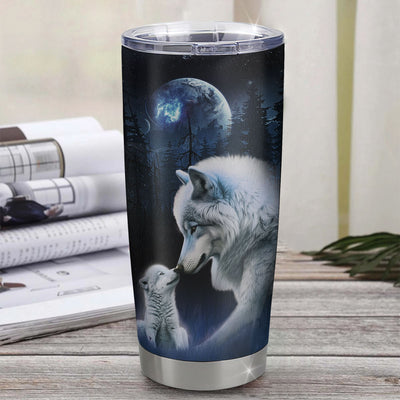Personalized To My Niece Tumbler From Aunt Uncle Auntie Stainless Steel Cup Moon Wolf Niece Birthday Gifts Graduation Christmas Custom Travel Mug | teecentury