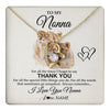 Forever Love Necklace 18K Yellow Gold Finish | 1 | Personalized To My Nonna Necklace From Granddaughter Grandson Thank You Lion Nonna Gift For Mothers Day Birthday Gift Christmas For Nonna Gift Box Message Card | teecentury