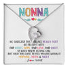 Forever Love Necklace 14K White Gold Finish | 1 | Personalized To My Nonna Necklace From Grandkids Granddaughter We Squeezed This Necklace Nonna Birthday Mothers Day Jewelry Customized Gift Box Message Card | teecentury
