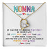 Forever Love Necklace 18K Yellow Gold Finish | 1 | Personalized To My Nonna Necklace From Grandkids Granddaughter We Squeezed This Necklace Nonna Birthday Mothers Day Jewelry Customized Gift Box Message Card | teecentury