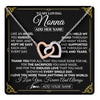 Interlocking Hearts Necklace Stainless Steel & Rose Gold Finish | 1 | Personalized To My Nonna Necklace Gifts Meaningful Gift To Nonna From Granddaughter Without You There Is No Me Mothers Day Birthday Gift Box Message Card | https://teecentury.