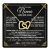 Interlocking Hearts Necklace 18K Yellow Gold Finish | 1 | Personalized To My Nonna Necklace Gifts Meaningful Gift To Nonna From Granddaughter Without You There Is No Me Mothers Day Birthday Gift Box Message Card | https://teecentury.