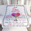 Personalized To My Oma Gifts From Granddaughter Grandson Hugged Blanket Birthday Gifts For Oma Mothers Day Thanksgiving Christmas Customized Fleece Blanket | teecentury